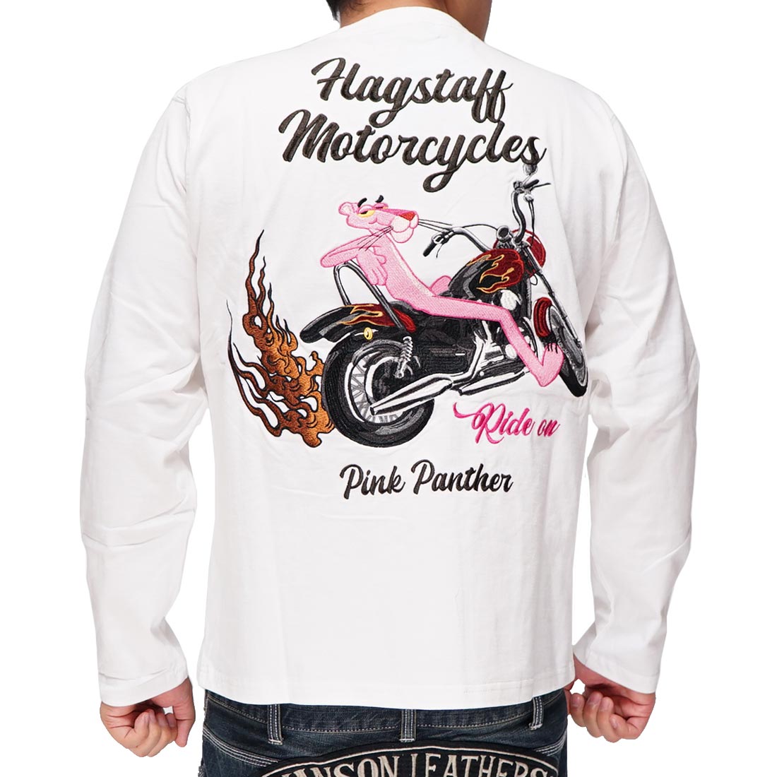 フラッグスタッフ FLAGSTAFF ピンクパンサー ロング Tシャツ コラボ メンズ バイク 42...