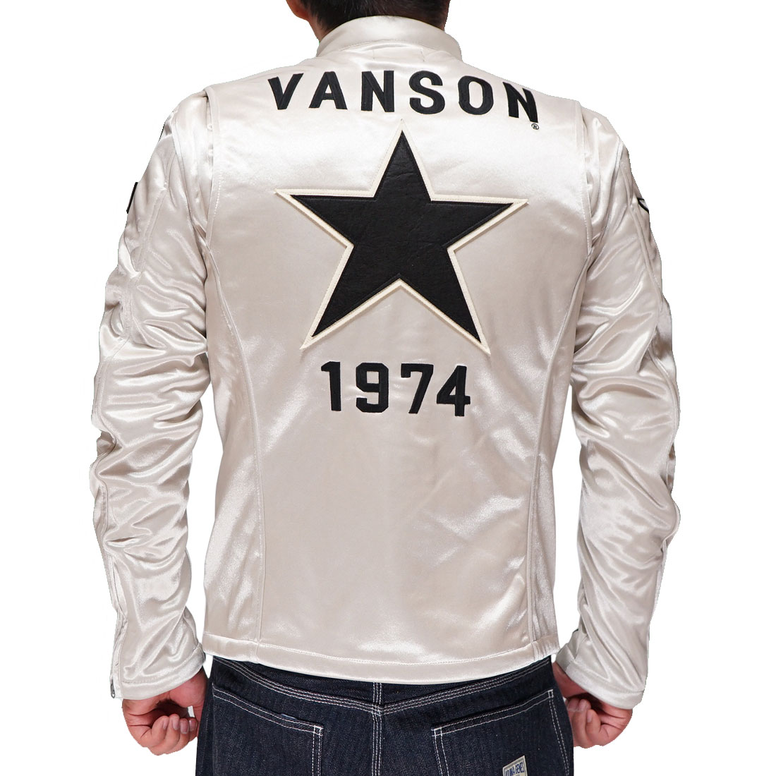 バンソン VANSON ライダース ジャケット アウター メンズ ボンディング ロゴ刺繍 NVSZ-2215