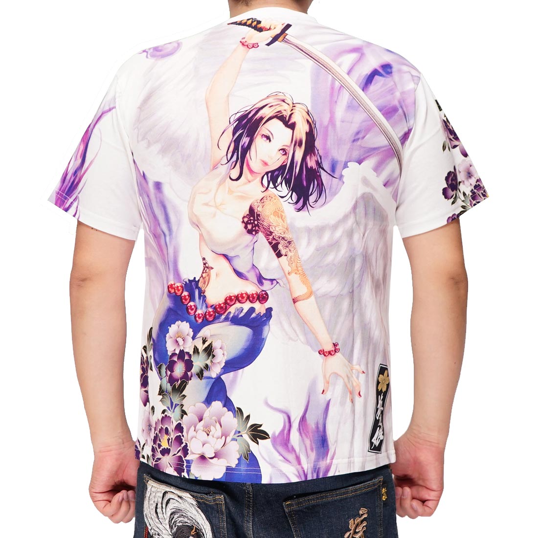 232830 抜刀娘 バットウムスメ 絡繰魂 和柄 Tシャツ 半袖 メンズ 美麗 凛 エンジェル 232830 : ジーンズプラザ摩耶葛西店 - 通販 ...