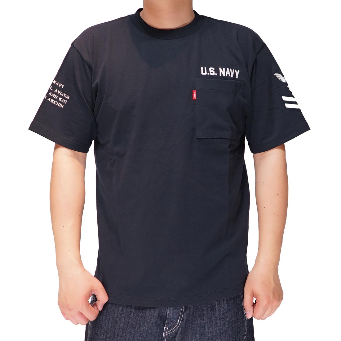 AVIREX Tシャツ メンズ ネイバル ポケット 783-2129012 アビレックス アヴィレッ...