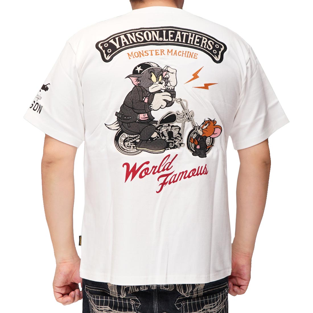 VANSON バンソン トムとジェリー コラボ Tシャツ 半袖 メンズ TJV-2317