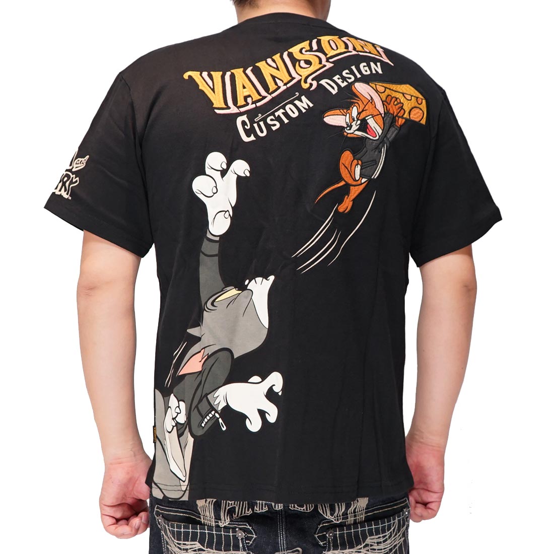 VANSON バンソン トムとジェリー コラボ Tシャツ 半袖 メンズ TJV-2318