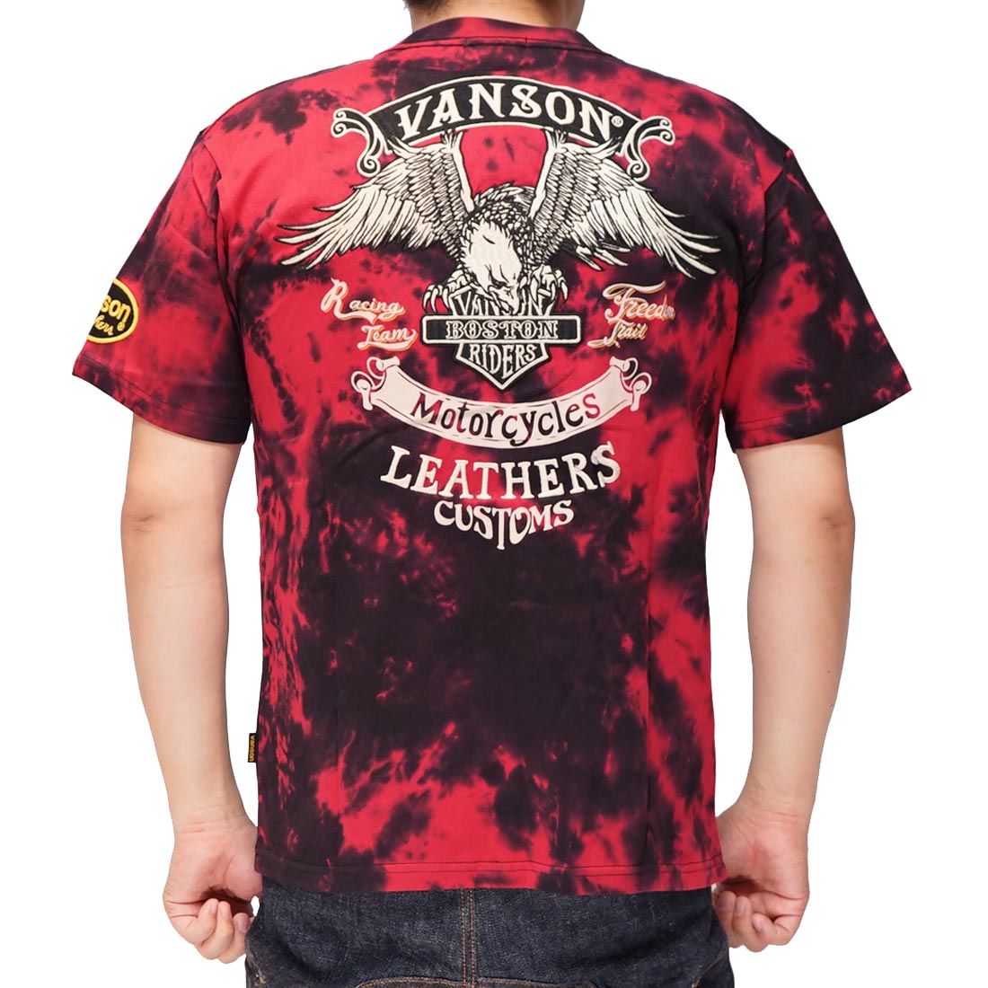 VANSON バンソン Tシャツ 半袖 メンズ イーグル NVST-2321 : ジーンズ