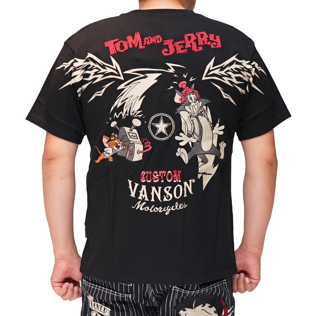 VANSON バンソン トムとジェリー コラボ Tシャツ 半袖 メンズ TJV-2319