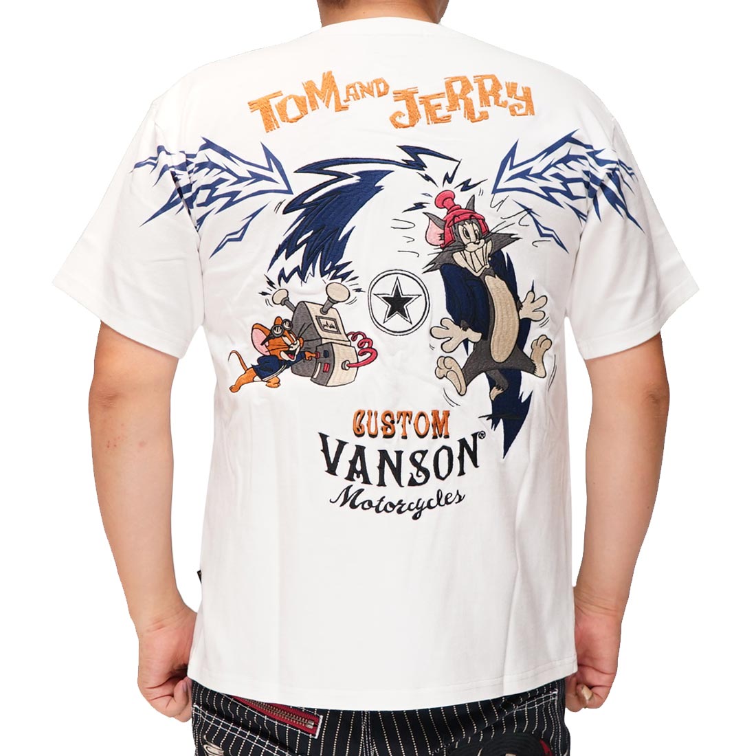 VANSON バンソン トムとジェリー コラボ Tシャツ 半袖 メンズ TJV-2319