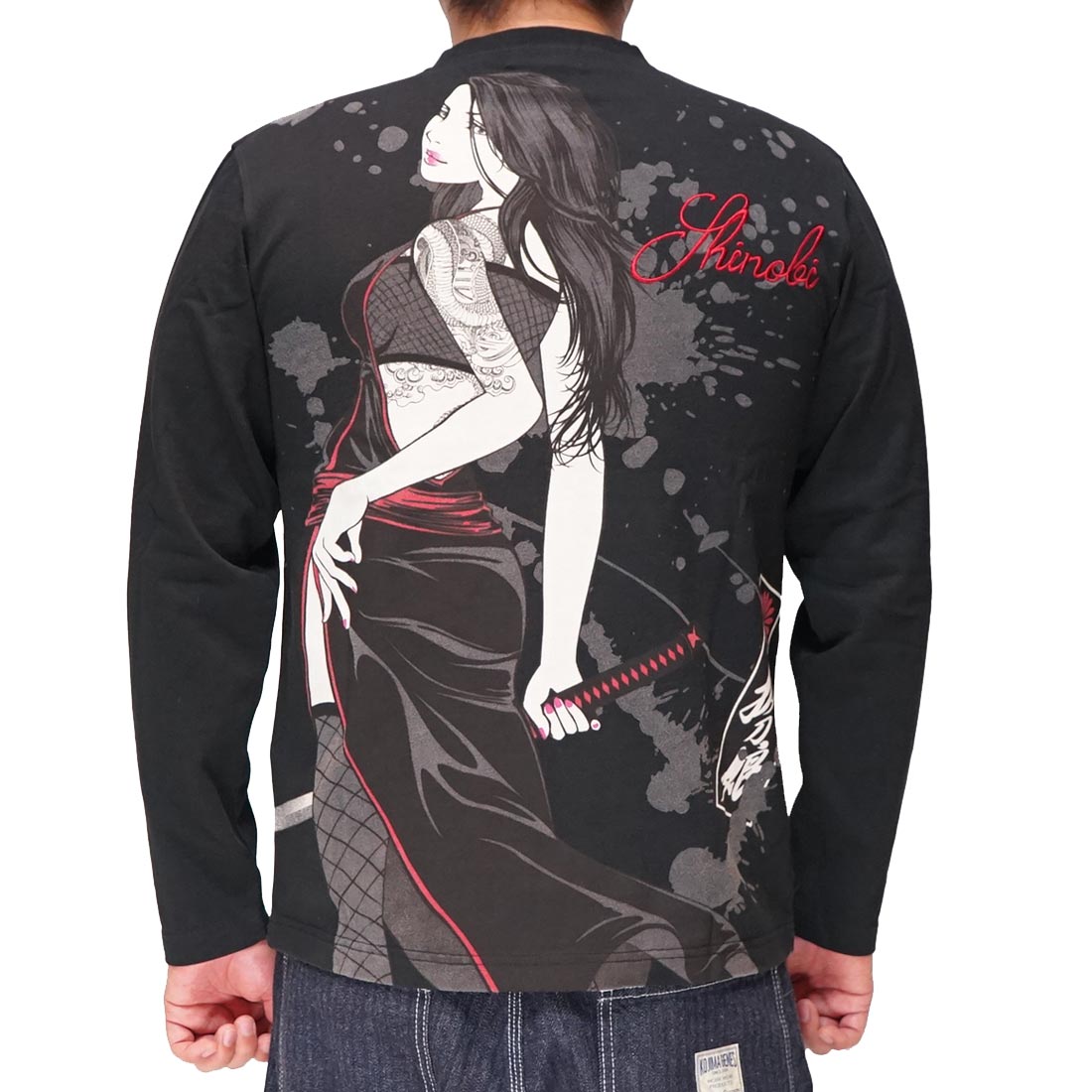 抜刀娘 バットウムスメ 絡繰魂 和柄 ロングTシャツ ロンT 長袖 結愛 く