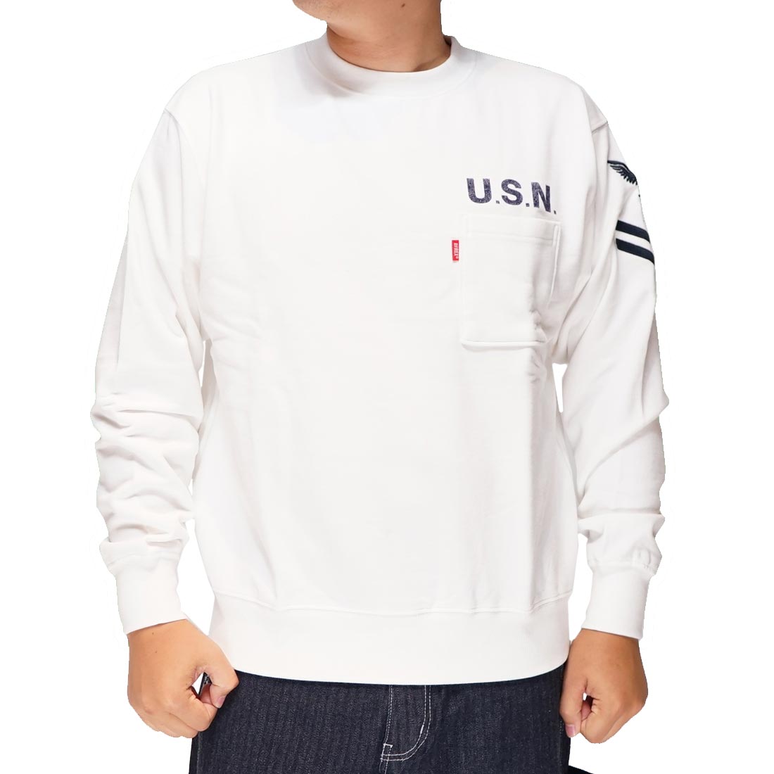 *AVIREX* ネイバル クルーネック スウェット AVIREX トレーナー スウェット NAVAL CREWNECK SWEAT / ネイバル