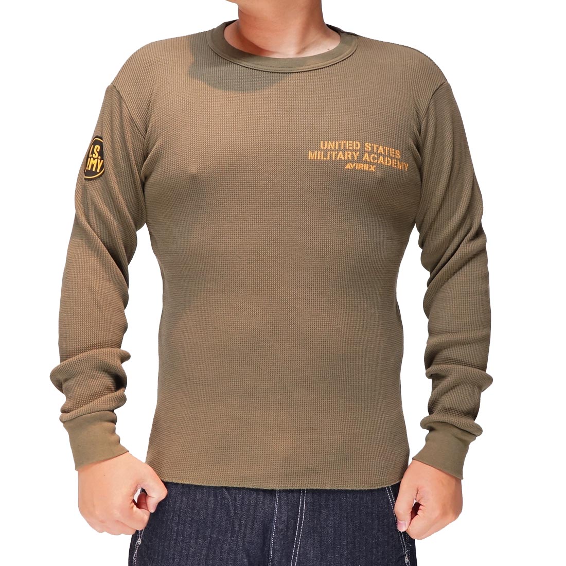 AVIREX アヴィレックス アビレックス 長袖 Tシャツ ワッフル素材