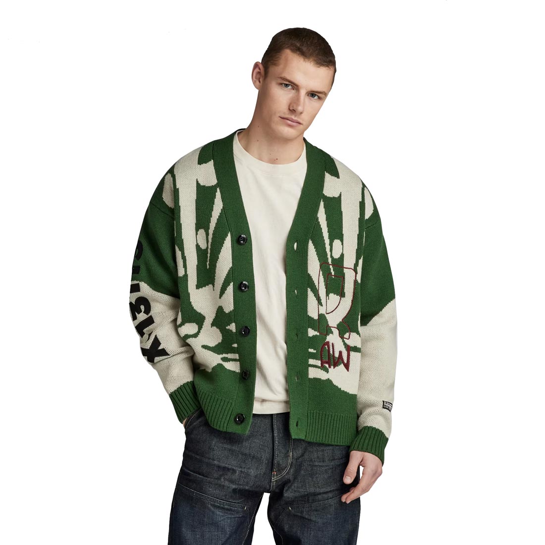 ジースター ロウ G-STAR RAW ニット カーディガン メンズ HOLIDAY