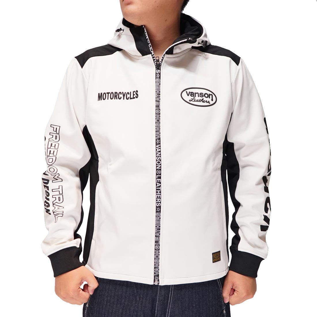 VANSON バンソン アウター メンズ ストレッチパーカー 防風 撥水 保温