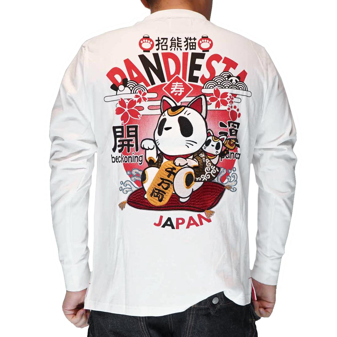 パンディエスタ PANDIESTA ロング Tシャツ パンダ ネイティブ 和柄