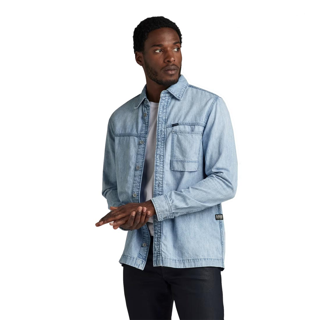 【G-STAR RAW】ジースターロゥ シャノラック シャツブルゾン M-L相当 G-STAR RAW ジースター ロウ ボックスフィットシャツ ジャケット