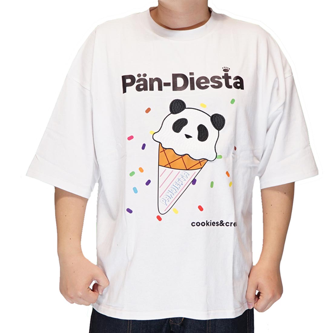 パンディエスタ PANDIESTA Tシャツ 半袖 パンダ ビッグサイズ アイス