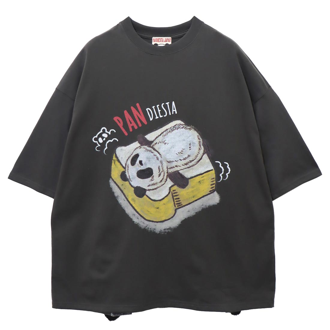 R*様 ヒスミニ　旧総柄パンダT　90　美品 レディース 古着 90s GENERRA パンダ アニマル 総柄 表起毛 スウェット