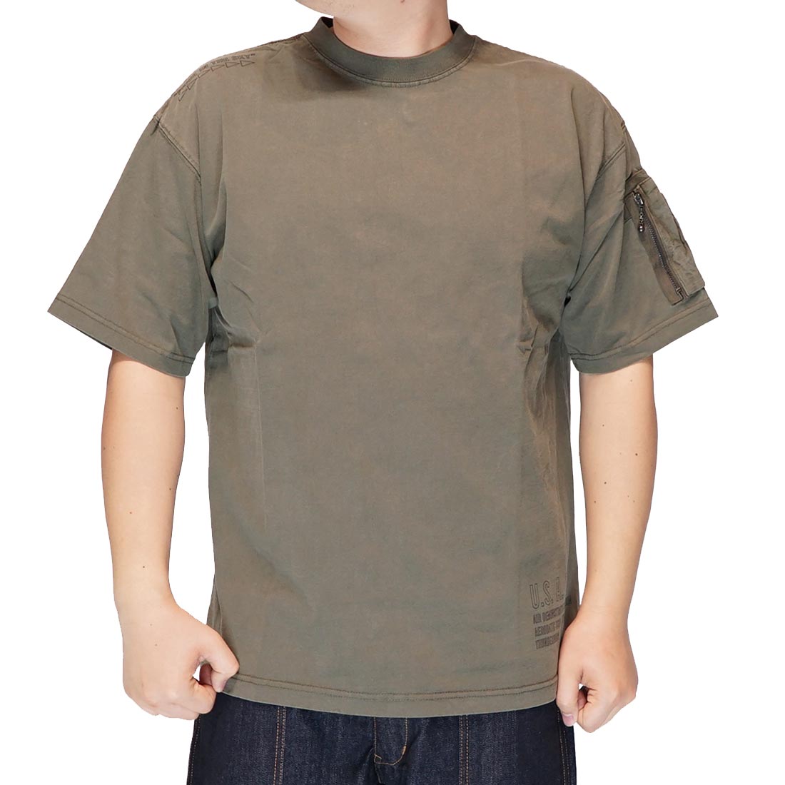 アルビレックス　半袖 AVIREX アビレックス アヴィレックス Tシャツ 半袖 メンズ フェイド