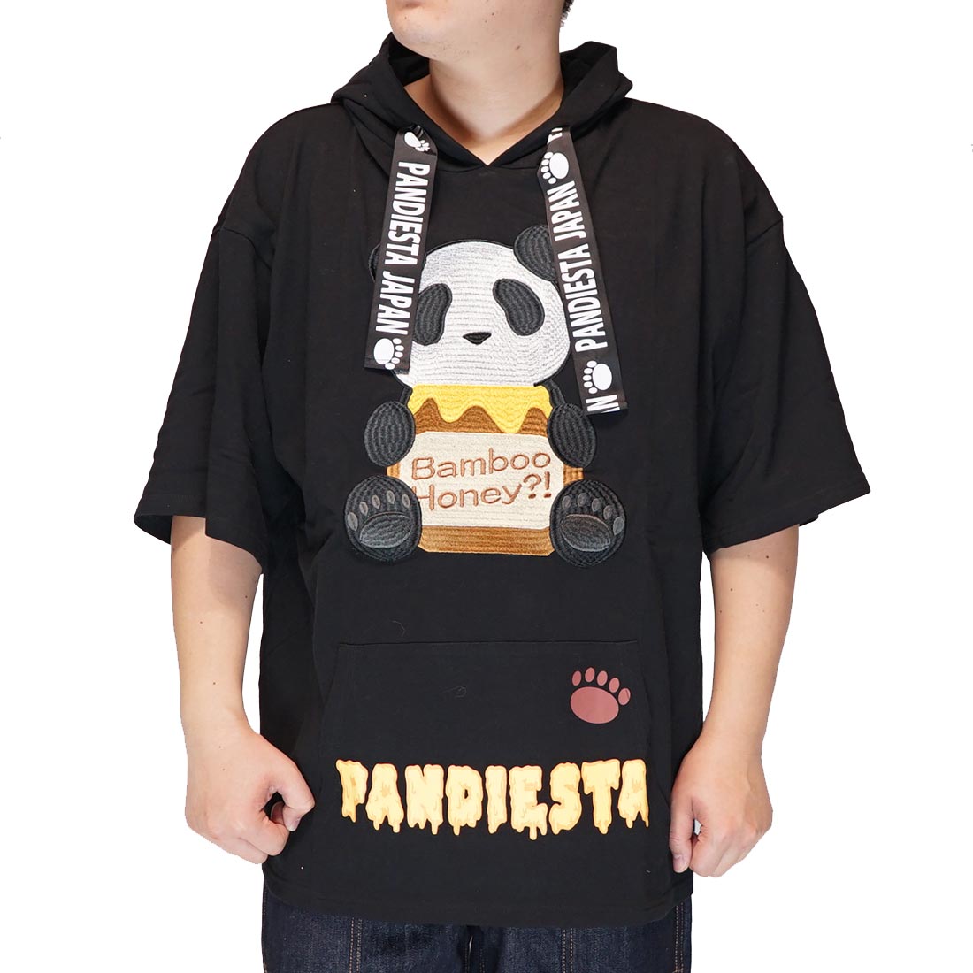 パンディエスタ PANDIESTA プルパーカー 半袖 パンダ メンズ パンダ