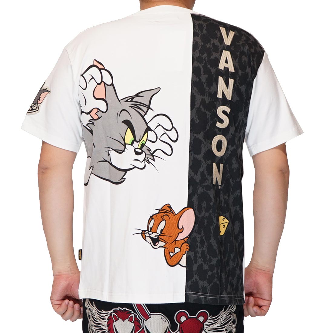 VANSON バンソン トムとジェリー コラボ Tシャツ 半袖 メンズ TJV-2419 送料無料