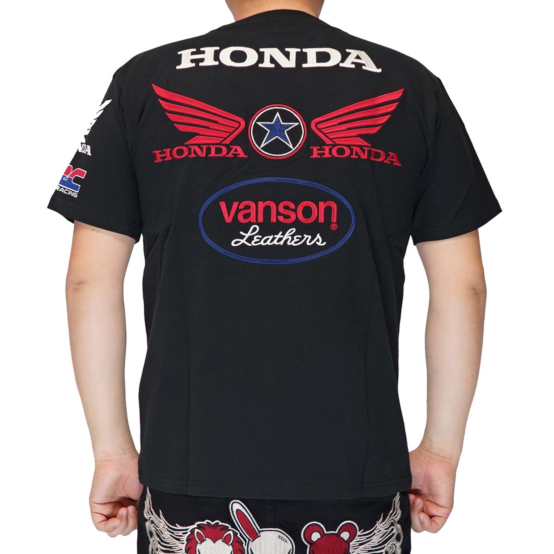 VANSON バンソン ホンダ HONDA コラボ Tシャツ 半袖 メンズ HRV
