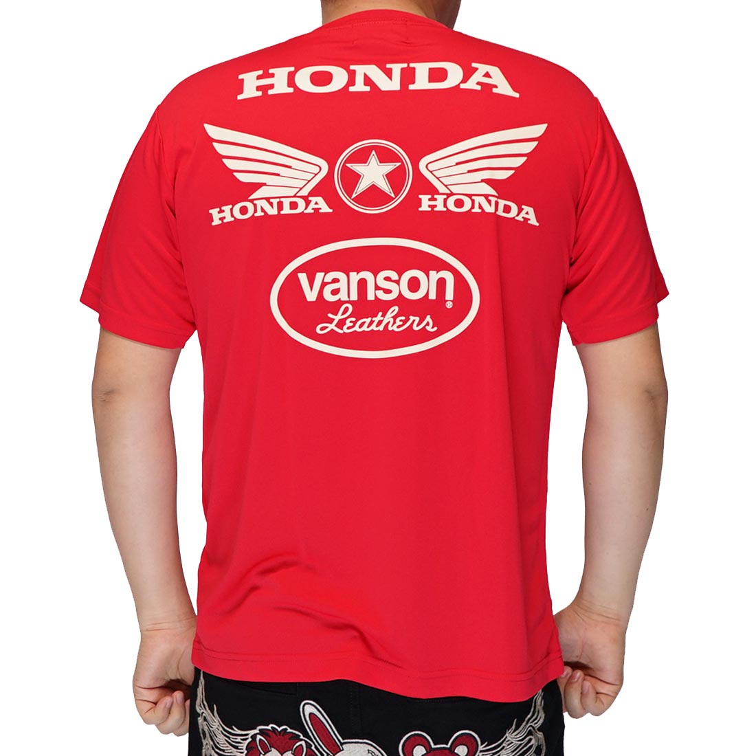 人気カラーの VANSON バンソン ホンダ HONDA コラボ ドライTシャツ 半袖 服&ファッション小物