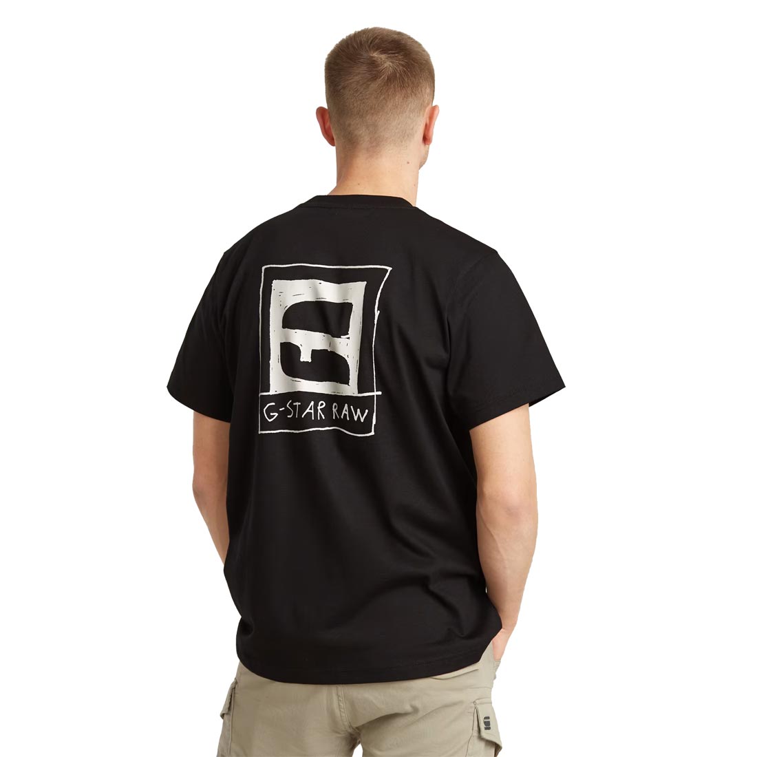 tシャツ 「UNISEX ITEM」GRADATION BACK PRINT T-SHIRTS レディース メンズ ジースター ロウ G-STAR RAW Tシャツ 半袖 メンズ HANDWRITING