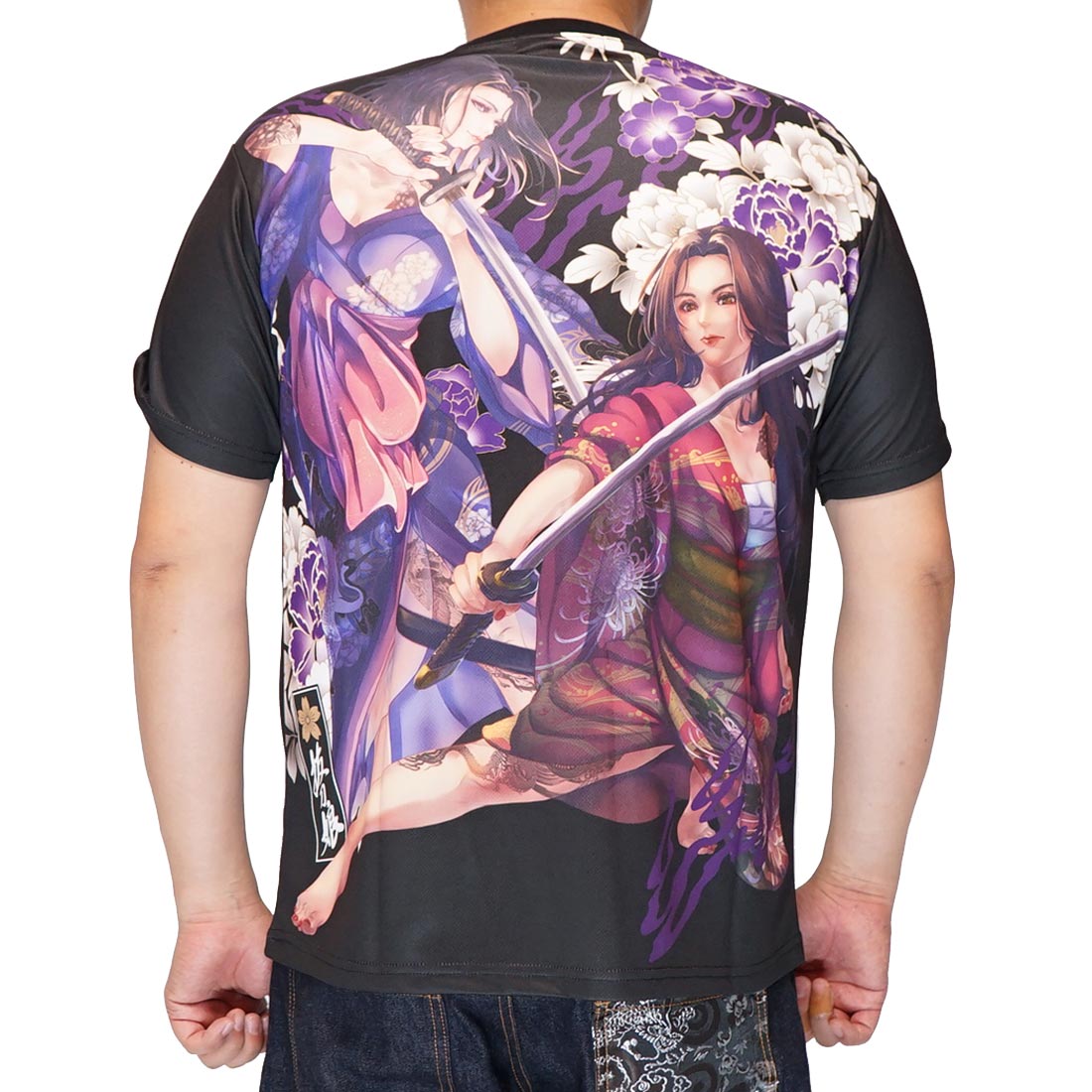 抜刀娘 バットウムスメ 絡繰魂 和柄 Tシャツ 半袖 メンズ 凛×葵 一華 