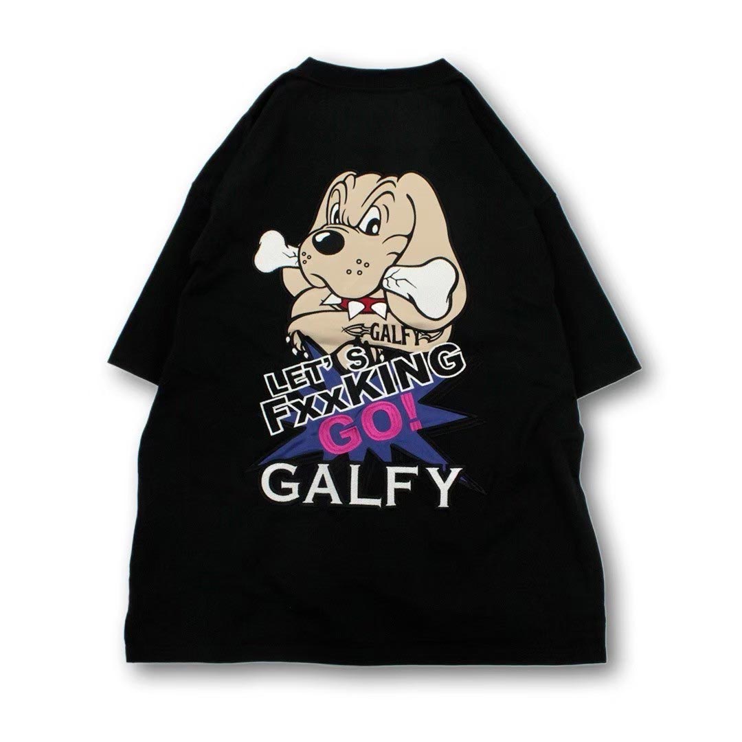 国際謦察の武跳犬 マザリ　GALFY コラボTシャツ　未使用　Lサイズ GALFY ガルフィー Tシャツ 半袖 メンズ レディース ドッグ 犬 LFG
