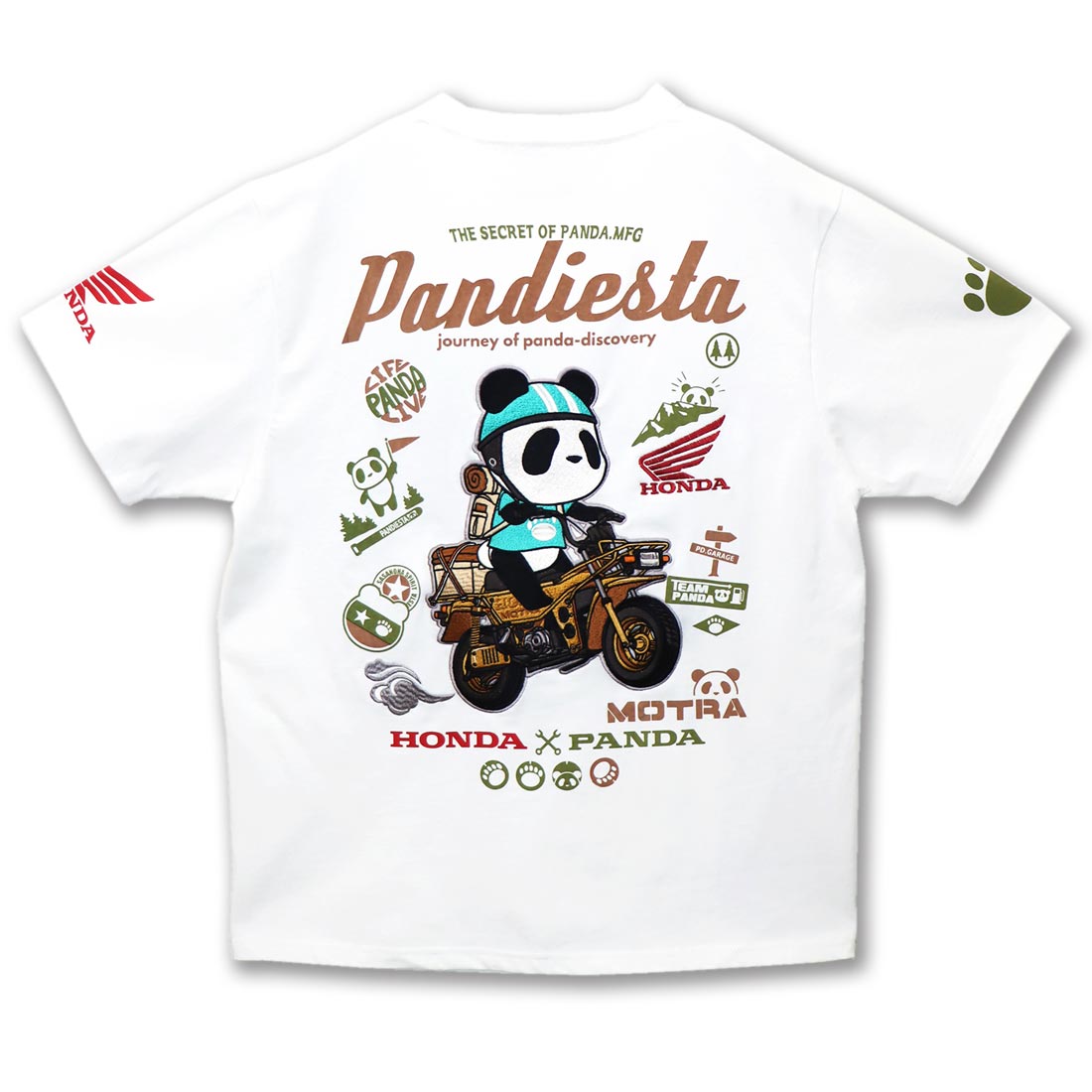 ホンダ Honda パンディエスタ PANDIESTA コラボ Tシャツ パンダ MOTORA RIDE 和柄 554500 送料無料