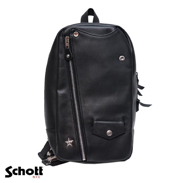Schott(ショット) ショルダーバッグ レザー BAG 鞄 メンズ ライダース