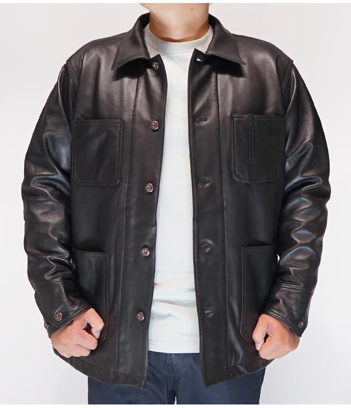 Schott(ショット) レザー ジャケット ラム カバーオール