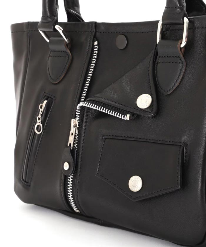 Schott(ショット) ミニライダース レザートートバッグ BAG 鞄 メンズ 本革 782-3976009 782-4976010 送料無料の画像
