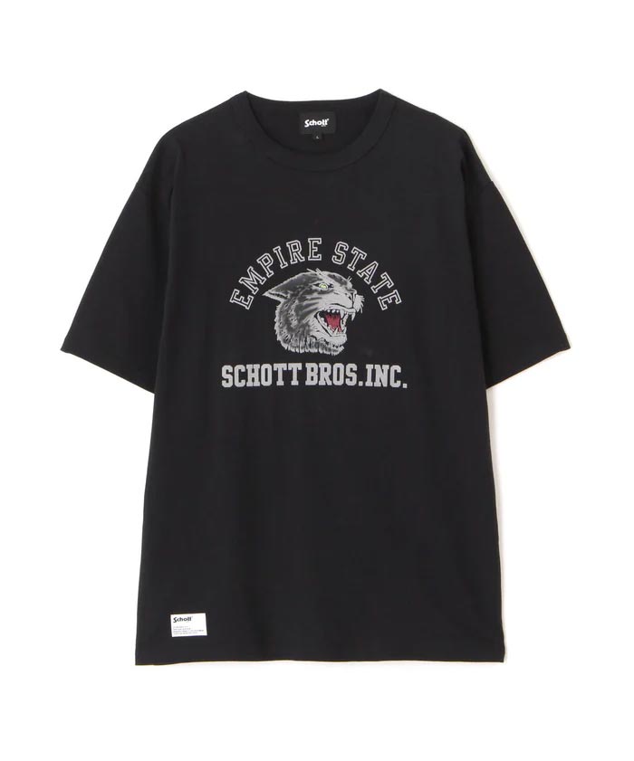 Schott ショット Tシャツ 半袖 メンズ ブラックパンサー Tee 782