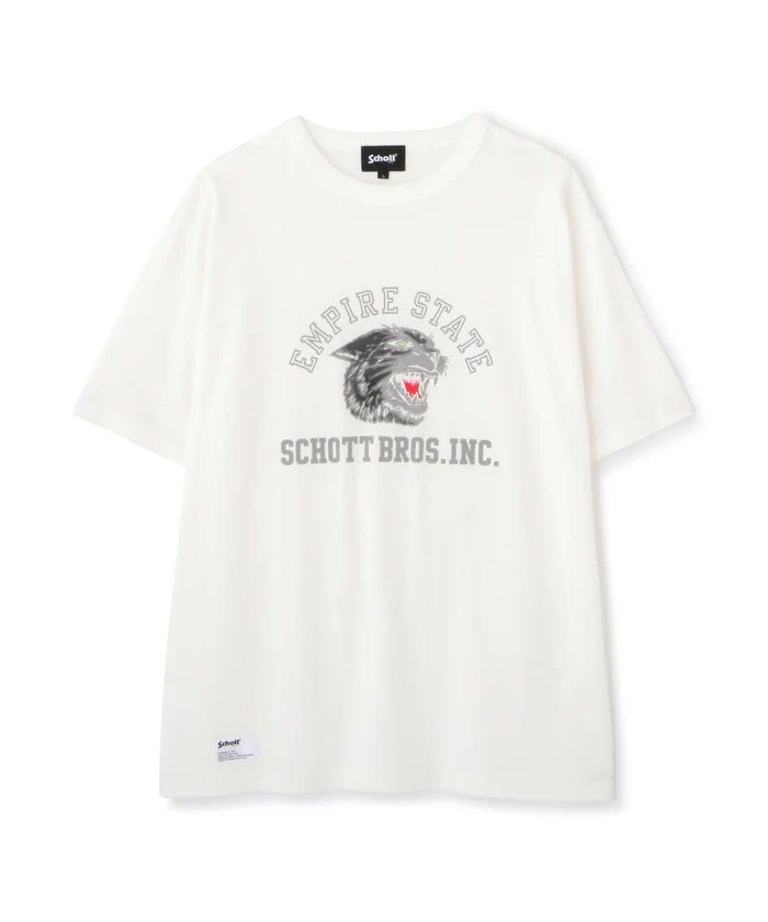 Schott ショット Tシャツ 半袖 メンズ ブラックパンサー Tee 782