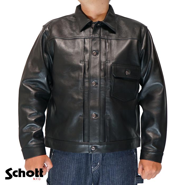 Schott(ショット) レザー ジャケット ラム シープレザー トラッカー Schott(ショット) レザー ジャケット ラム シープレザー トラッカー