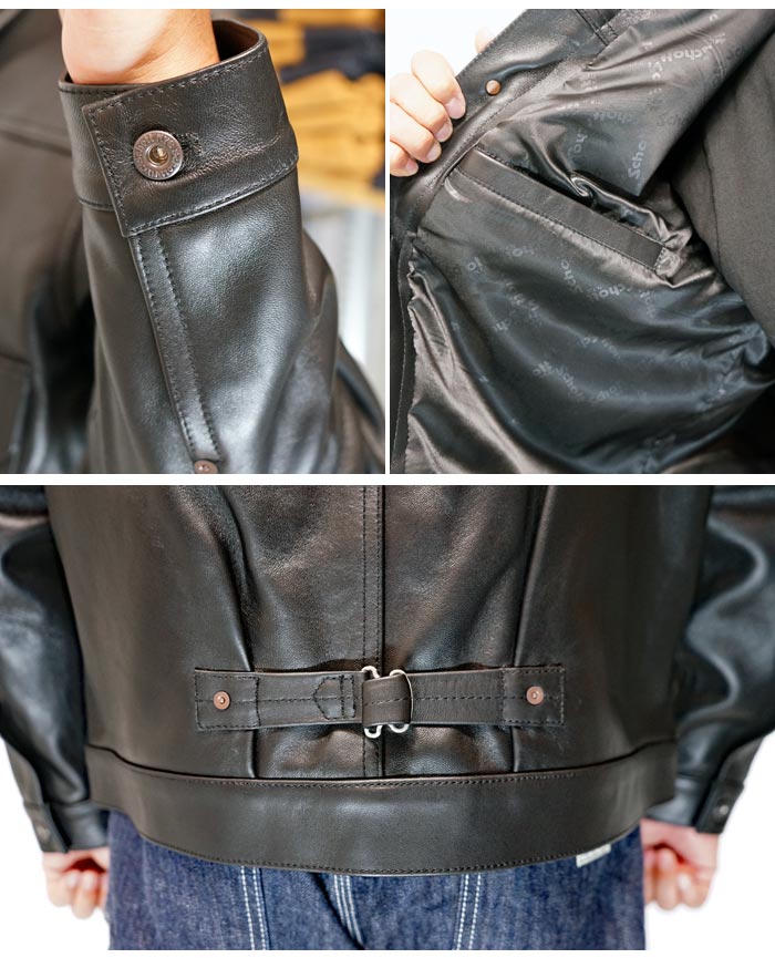 Schott(ショット) レザー ジャケット ラム シープレザー トラッカー