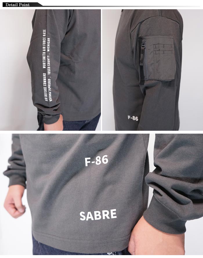AVIREX アヴィレックス サイドジップ ステンシル 長袖Tシャツ AVIREX アヴィレックス アビレックス 長袖 Tシャツ サイドジップ