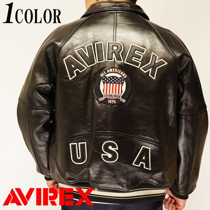 AVIREX アヴィレックス シグネチャー バーシティー ラムレザー