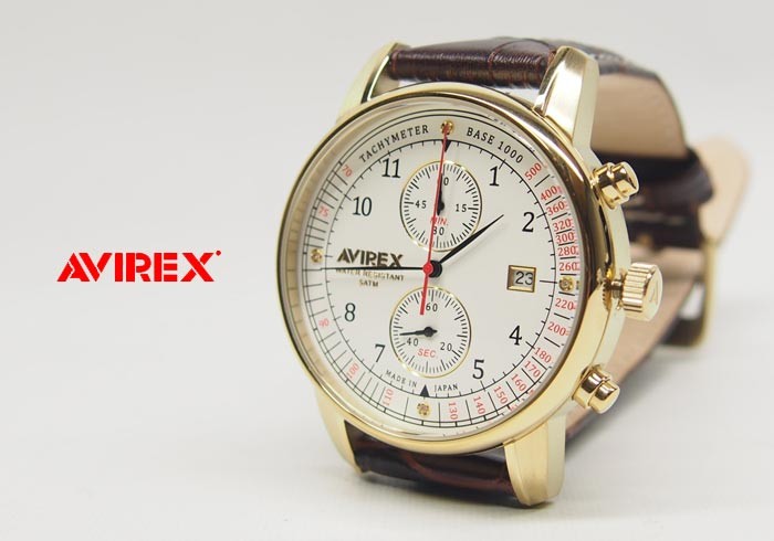 AVIREX[アヴィレックス] クロノ アヴィエイター クロノグラフ 腕時計