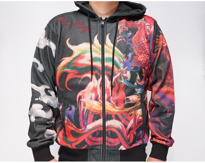 抜刀娘 バットウムスメ 絡繰魂 和柄 パーカー メンズ 美麗 妃那 凛 葵