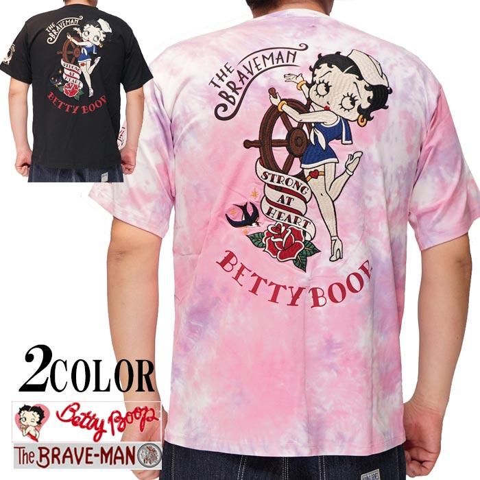 THE BRAVEMAN ブレイブマン ベティブープ ベティー コラボ Tシャツ メンズ BBB-2313｜mayakasai