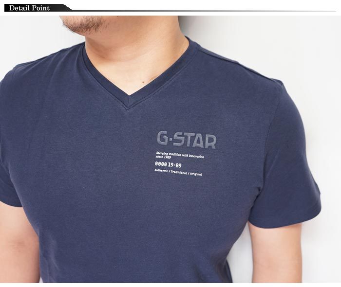 ジースター ロウ G-STAR RAW Tシャツ 半袖 メンズ G-STAR CHEST GRAPHIC T-Shirt  D19218-336【ジースターから新作Tシャツが登場!!】