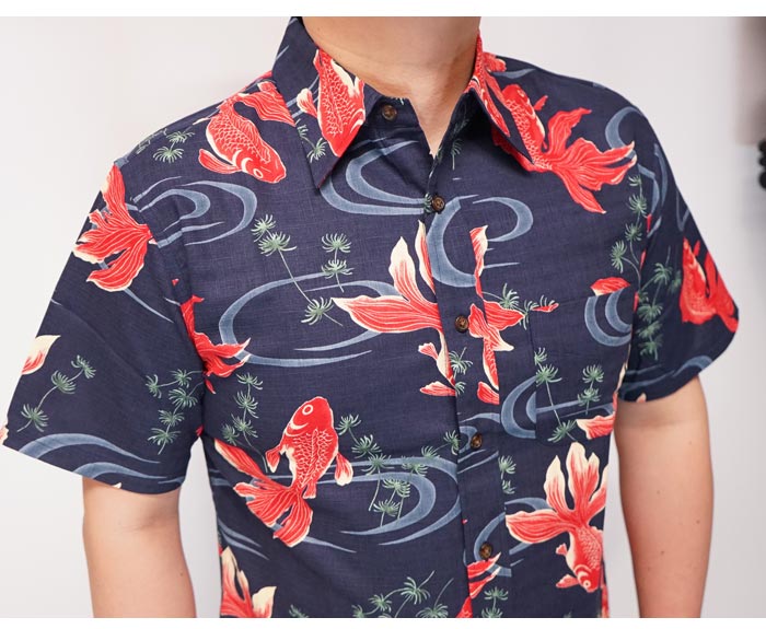 衣櫻 ころもざくら 和柄 半袖シャツ 日本製 MADE IN JAPAN メンズ