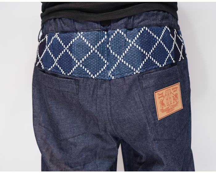 ちぎり CHIGIRI 和柄 メンズ センタータックイージーパンツ 日本製