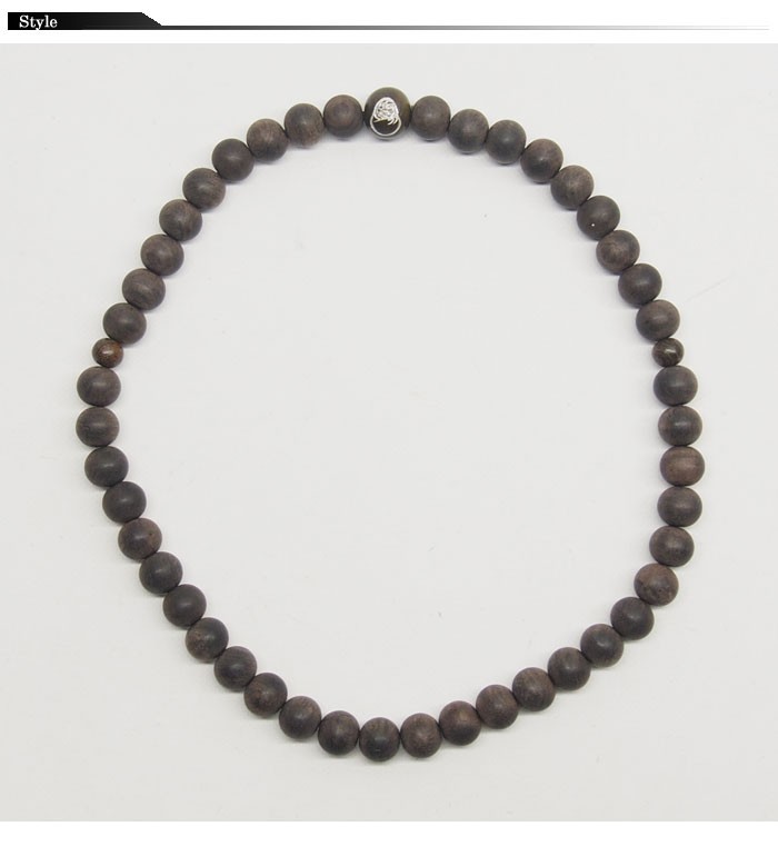 達磨[だるま]首輪念珠／黒檀/和柄ネックレス/日本製/数珠/DAJ0002-05