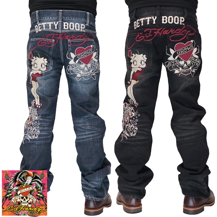 ED HARDY エドハーディー ベティブープ ベティー コラボ ジーンズ