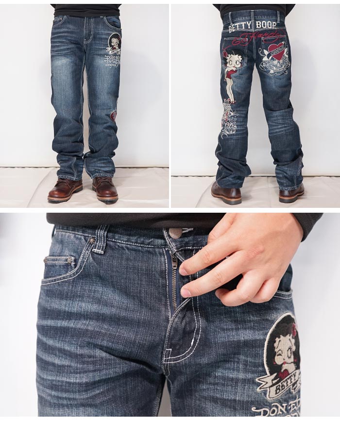 ED HARDY エドハーディー ベティブープ ベティー コラボ ジーンズ