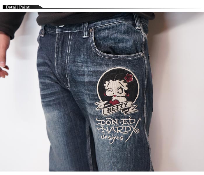 ED HARDY エドハーディー ベティブープ ベティー コラボ ジーンズ