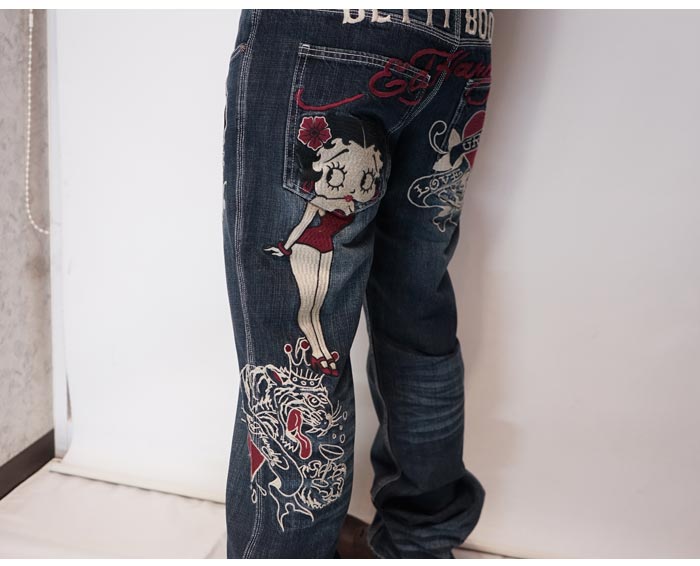ED HARDY エドハーディー ベティブープ ベティー コラボ ジーンズ
