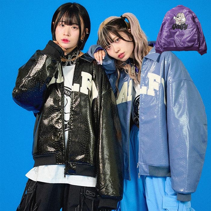 ガルフィー GALFY アウター メンズ レディース パイソン柄 エナメル