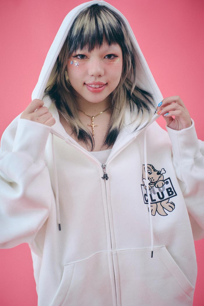 ガルフィー　ガルクエ　zipパーカー GALFY (ガルフィー) ガルクエジップパーカー BLUE / ロック