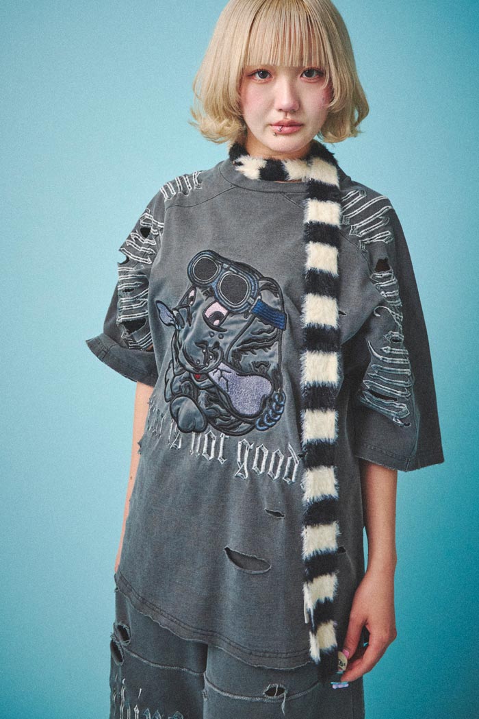 GALFY ガルフィー Tシャツ 半袖 メンズ レディース ドッグ 病みに